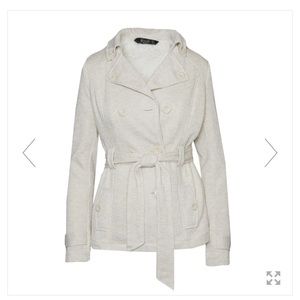 NWT Cream Fleece Peacoat Fabfitfun Style